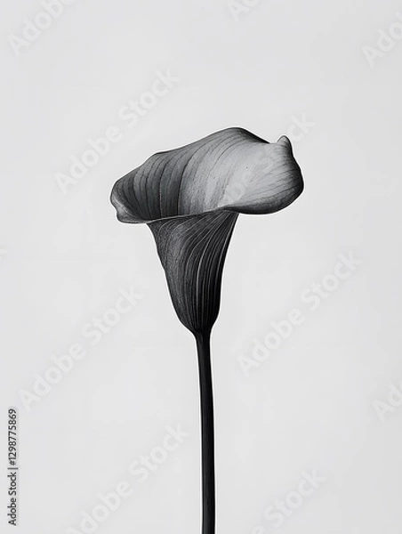 Obraz Artistic Black and White Photograph of a Calla Lily Flower
