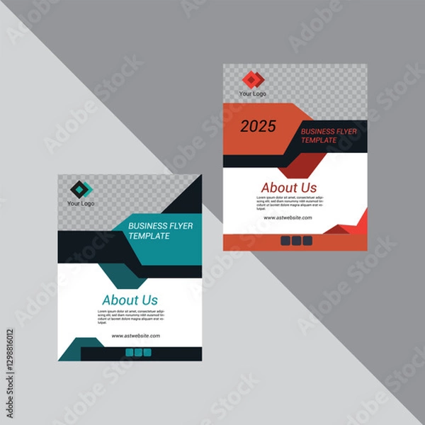 Obraz Simple Business  Flyer Template Design