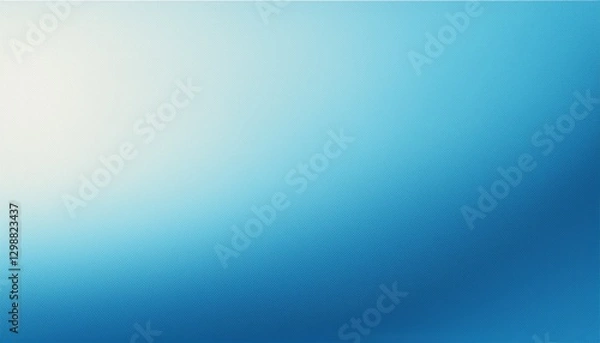 Fototapeta Blue white pastel gradient background smooth light blue abstract grainy poster banner backdrop design