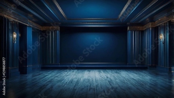 Fototapeta blue background design With luxurious effect elements