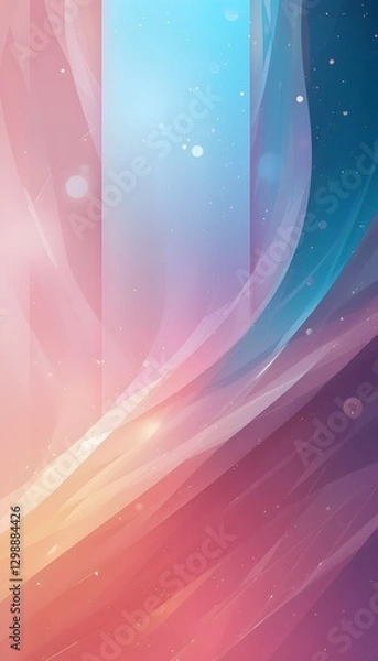 Fototapeta Futuristic Minimalist Abstract Background with Soft Gradient