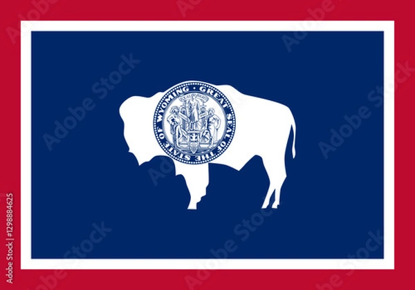Obraz Flag of Wyoming