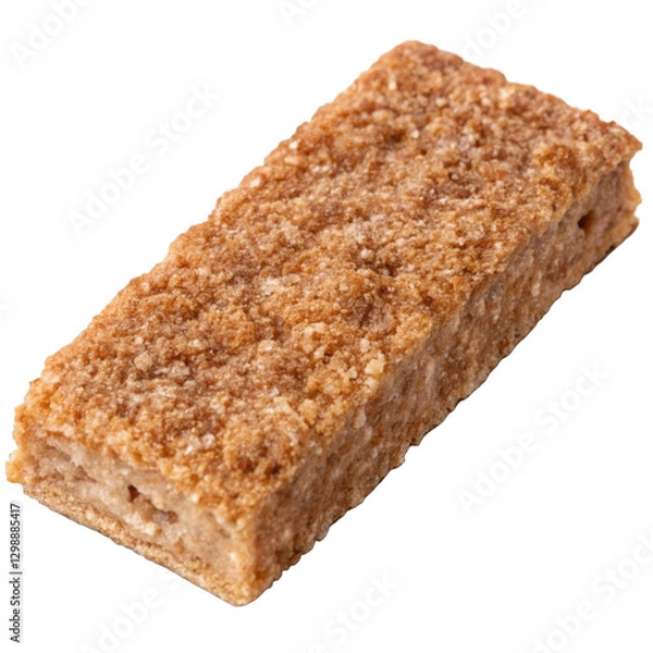 Fototapeta Cinnamon Toast Crunch Bar isolated on a transparent background.