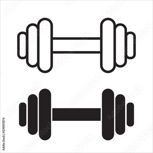 Obraz Dumble icon and silhouette