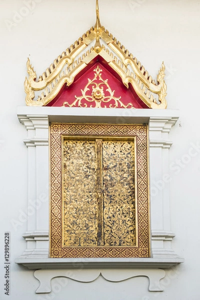 Obraz Thai art window in chapel .