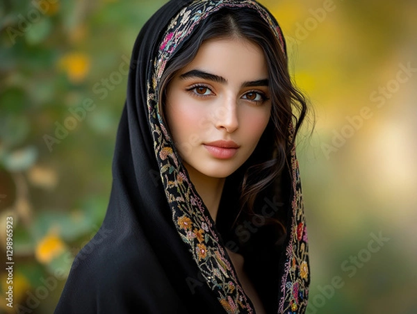 Obraz Middle Eastern Arab beauty close-up