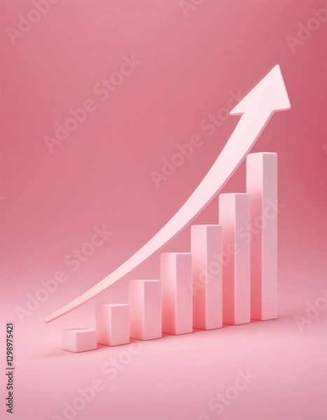 Fototapeta progress or development concept, Business growth, investment profit increase, arrow graph future growth plans, growing sales and revenue.