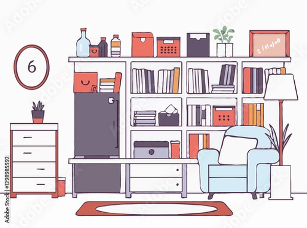 Fototapeta Decluttered Home Organization Solutions