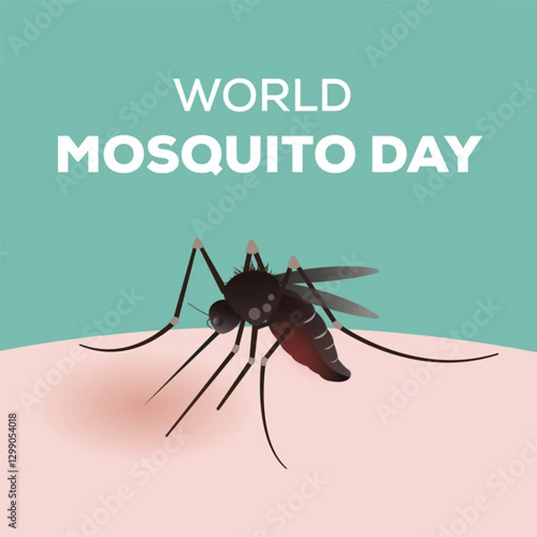 Obraz World mosquito day vector