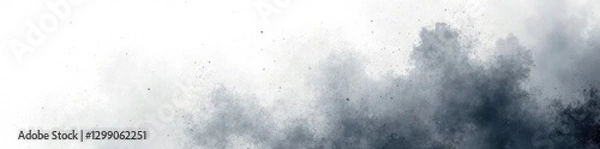 Fototapeta White greyish gradient with graphite smudges on coal, artsy, white grey, texture