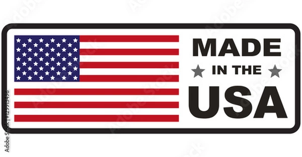 Obraz Made in usa flag