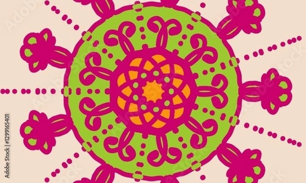Fototapeta Beautiful and eye-catching design of fabric patterns and backgrounds.

