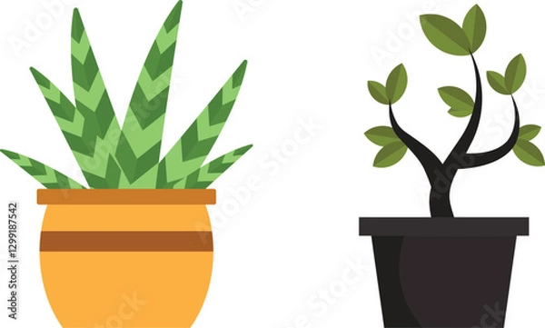 Obraz Tree Growth Stages Vector Design,Adobe illustration Two Icon Design