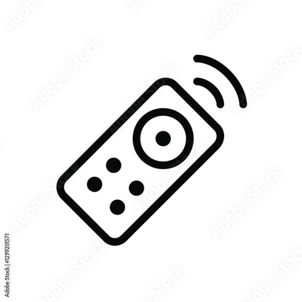 Fototapeta remote-control icon. Simple vector sign.
