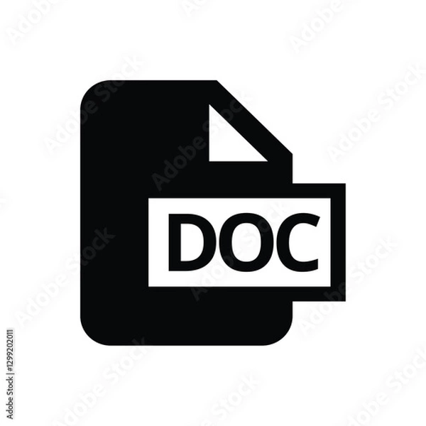 Fototapeta File icon. Simple vector sign.