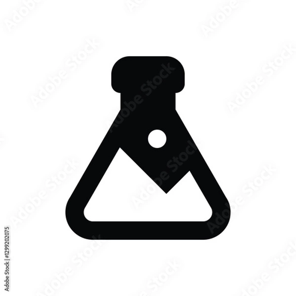 Fototapeta Flask icon. Simple vector sign.