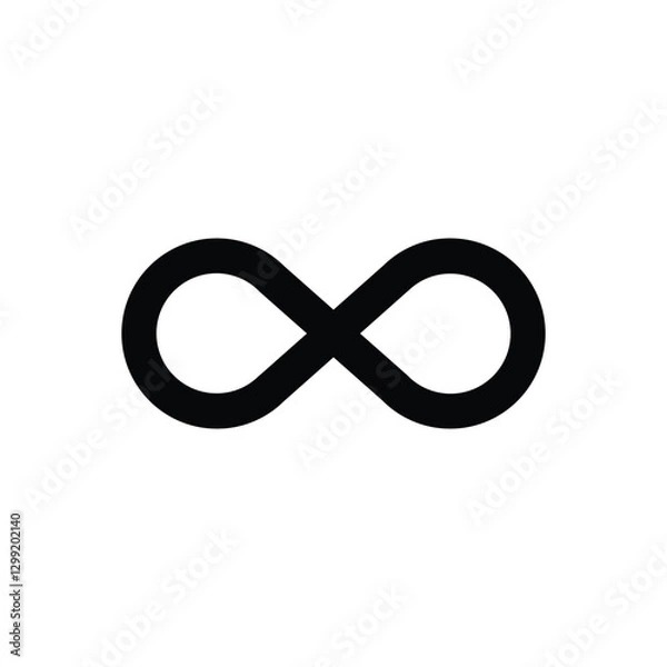 Fototapeta infinity icon. Simple vector sign.