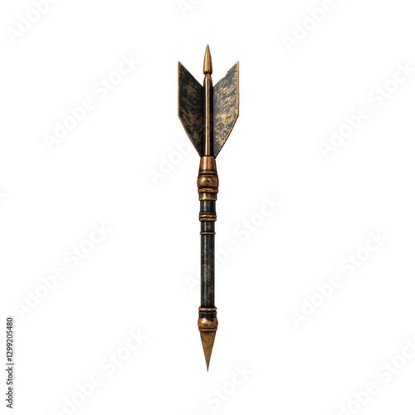 Obraz Dart Arrow side view on transparency background
