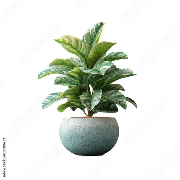 Obraz decorative houseplant on white or transparency background