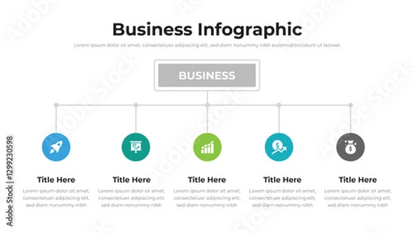 Obraz Business infographic presentation layout fully editable.