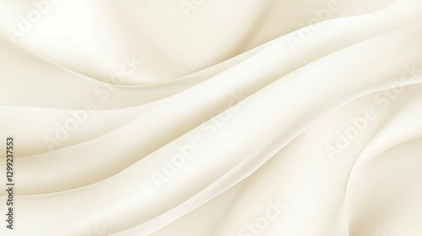 Fototapeta Creamy White Fabric Texture: Elegant and Delicate Fabric Design for Textile Industry
