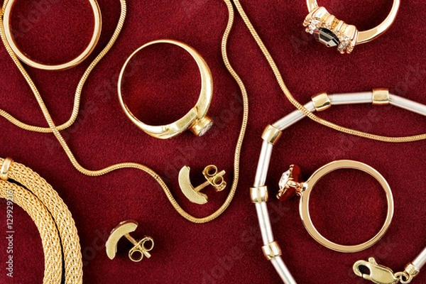 Obraz gold chains