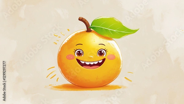 Obraz smiling orange face