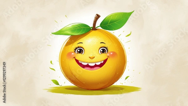 Obraz smiling orange face