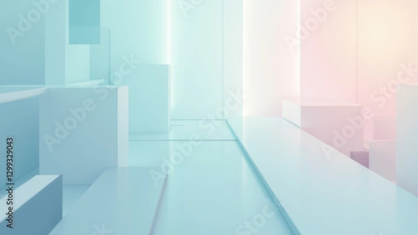 Obraz Modern architecture with a focus on cloud computing infrastructure elements.