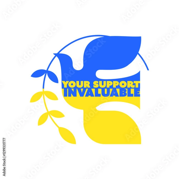 Fototapeta Symbol of Support and Unity Ukraine