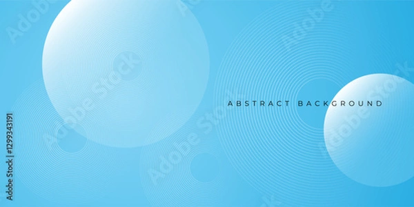 Obraz Abstract backdrop blue modern background with circle elements. Digital technology concept. vector illustration