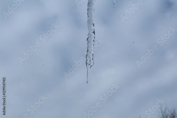 Obraz icicles on a roof