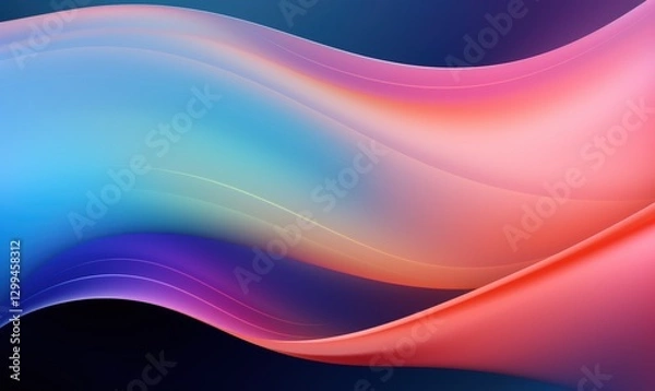 Fototapeta Abstract colorful wave pattern for background, screensaver or design element
