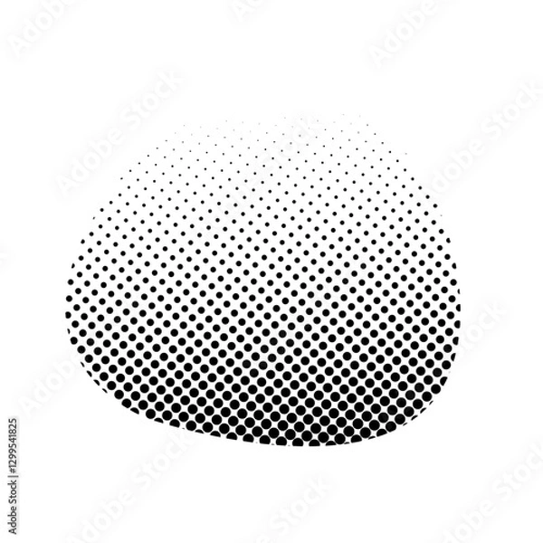 Obraz Circle black halftone spot dots backgrounds. Vector retro  abstract old spot dots halftone noise, arts. Spray points grain, grunge effect. Halftone circle. Comic dotted circles, round pop art shape