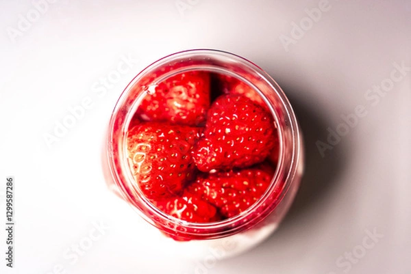 Obraz イチゴジャムにも使える、白背景