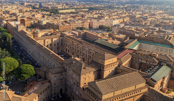 Obraz A view of the Sistine Chapel and the Vatican Museums in Rome