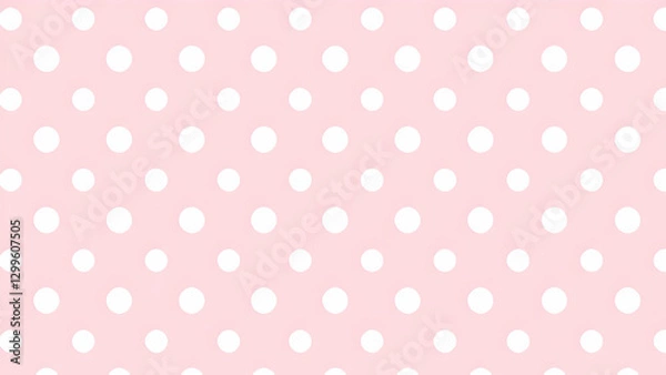 Fototapeta Soft Pink Polka Dot Pattern