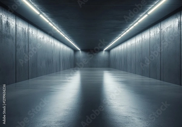 Obraz Modern Empty Underground Space