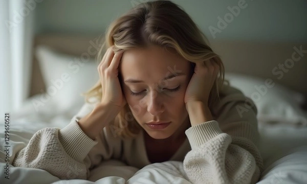 Obraz Guilt and Pressure from Taking a Break Despite Feeling Exhausted