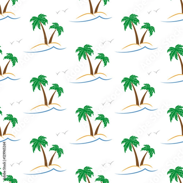 Fototapeta Palm trees pattern.