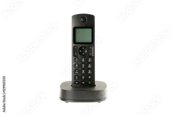 Fototapeta modern cordless dect phone with charging station