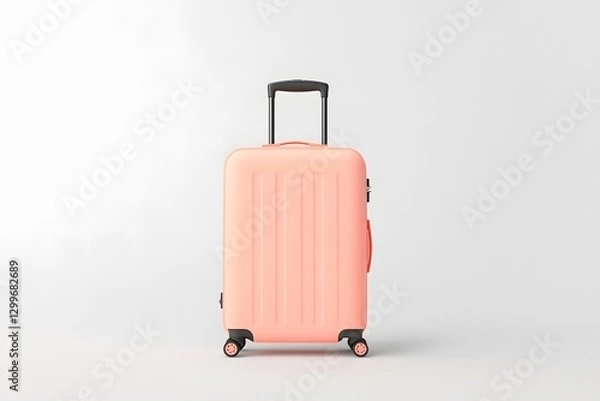 Fototapeta Realistic Suitcase AI Art Isolated On Clean Background