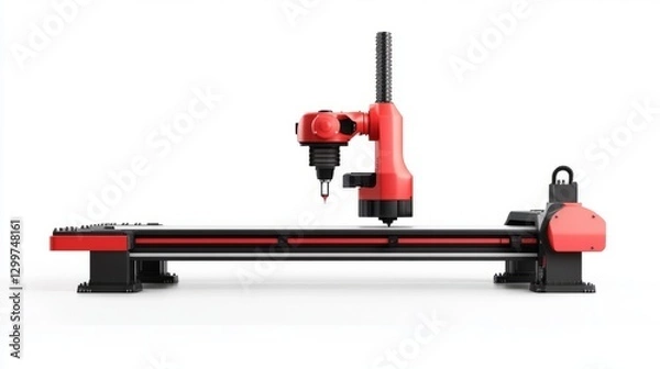 Fototapeta Printer Action Isolated Overview with Isolated with Action