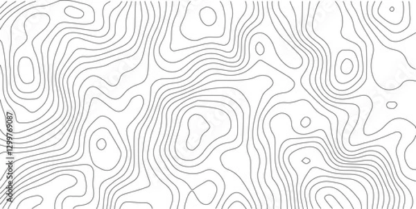 Obraz Abstract topographic contours map background .Topographic background and texture, monochrome image. Topography and geography map grid abstract backdrop. Business concept. Topography map concept.
