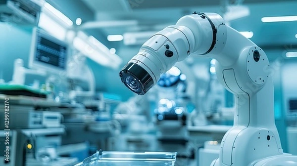 Obraz Medical Robotics: Revolutionizing Healthcare with Medical Robotics, Enabling Precision Surgery, Remote Procedures, and Advanced Diagnostics, Improving Patient Outcomes and Reducing Recovery Time.