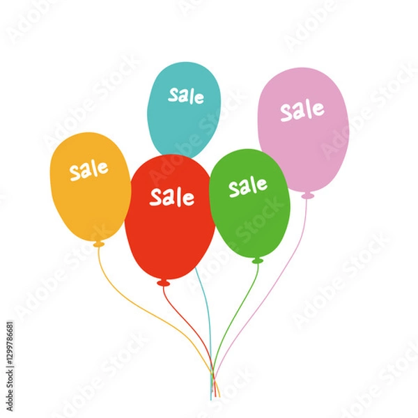 Fototapeta 할인,세일,스페셜세일,빅세일 일러스트, 귀여운 일러스트