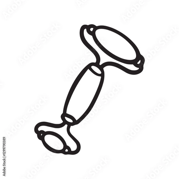 Obraz Skincare Face Roller Doodle