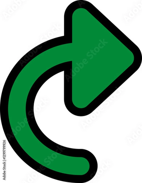 Fototapeta green arrow