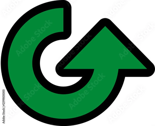 Fototapeta green arrow