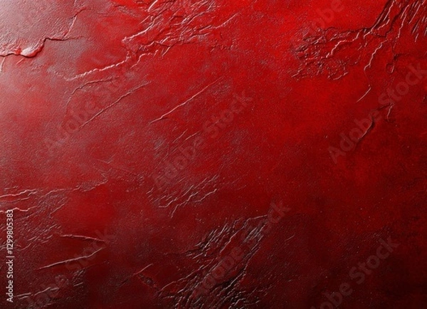 Obraz Deep Red Textured Wall Background Image